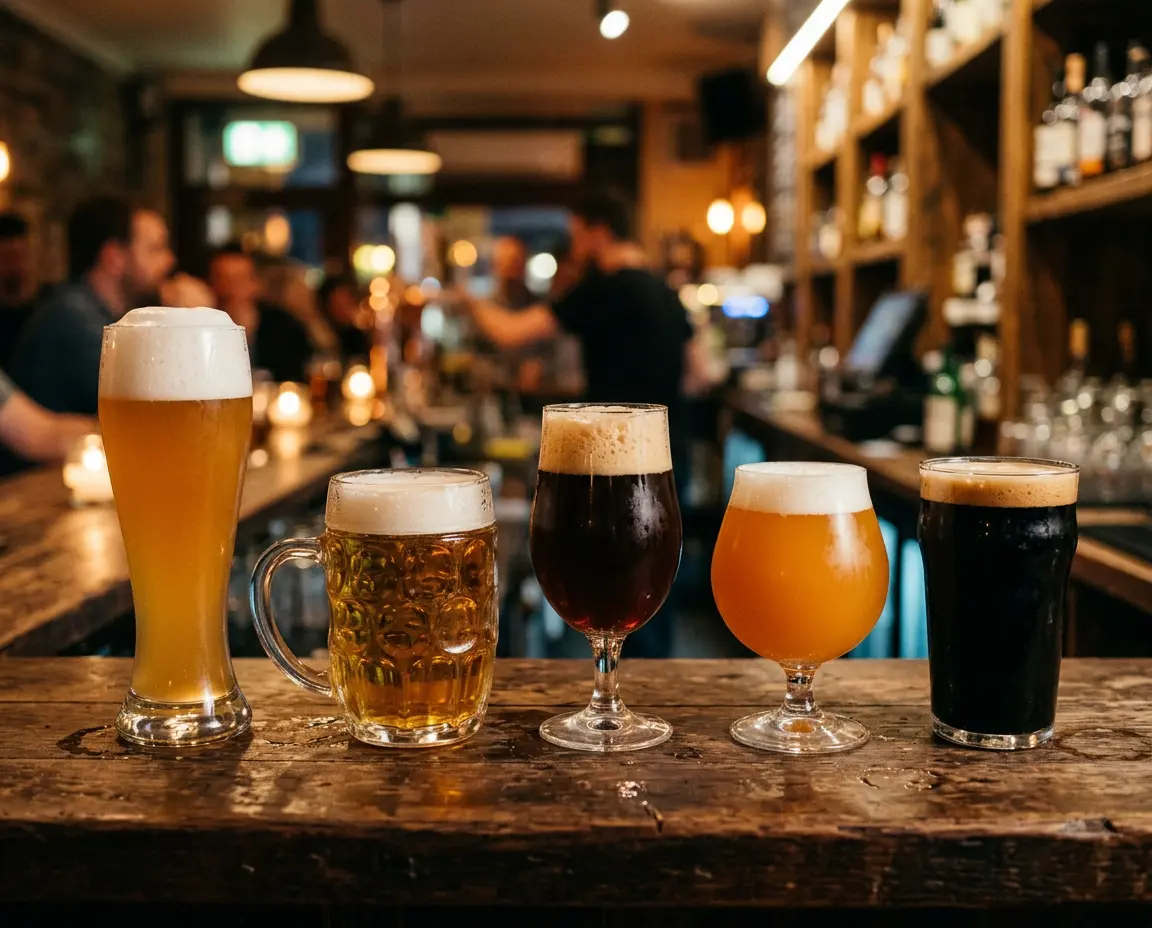 Verschiedene Bierspezialitäten